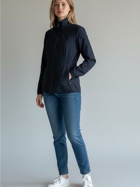 lululemon athletica Women's Black Zip-Front Utility Jacket